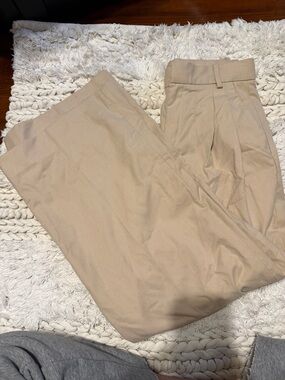 Banana Republic Wide Dress Pants Petite Beige
